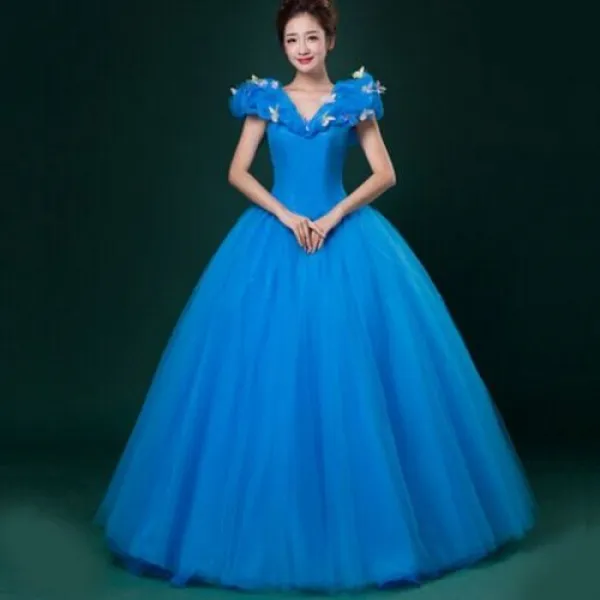 [해외] 여성 성인 맞춤 제작 신데렐라 QUINCEANERA 드레스 친교 무도회 신부 공주 신데렐라 파티 드레스