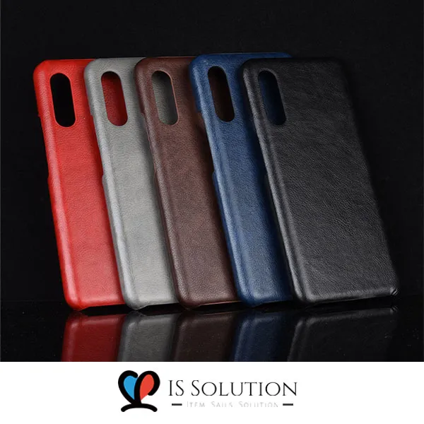 잇템갤럭시 A90 5g 가죽 하드 케이스 A908 Pc 하드 커버 케이스 심플 디자인 가죽 범퍼 케이스 슬림핏 가죽 하드 커버 파손 방