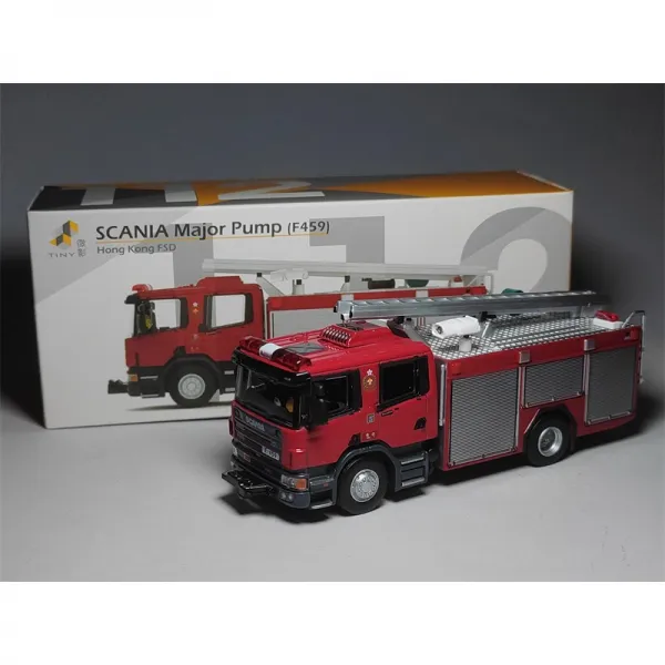 Tiny 1/76 112 SCANIA Major Pump HongKong FSD DieCast Model Car 소방차 자동차 모형 합금 모형 수집하다