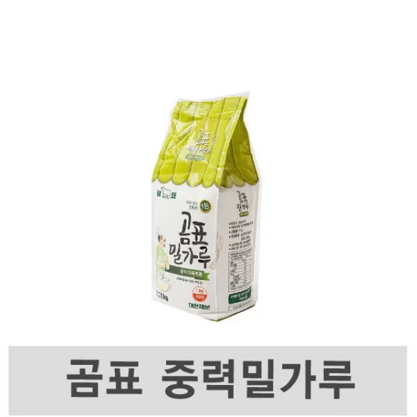 265 쏘앤쏘 / 곰표 중력밀가루 1kg 10개 버터 튀김가루 소금 부침가루, 단일 수량
