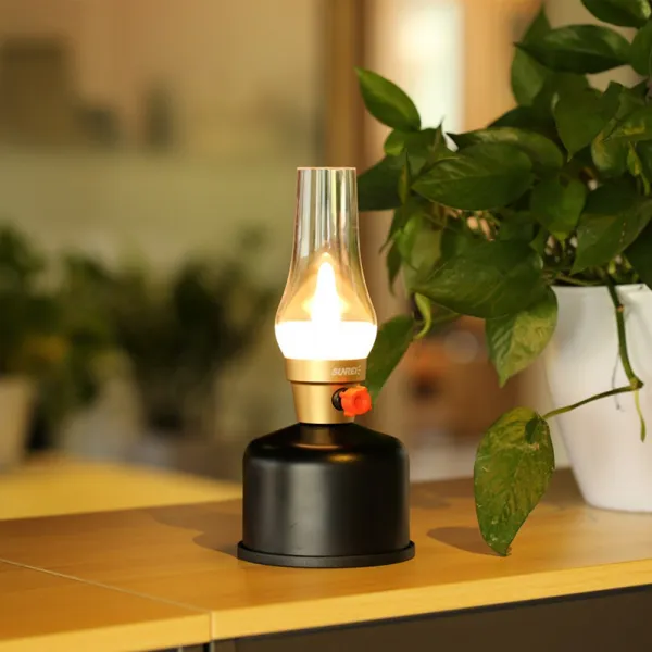 Fire Maple LED 호롱불 램프 이소가스 감성 랜턴, 블랙