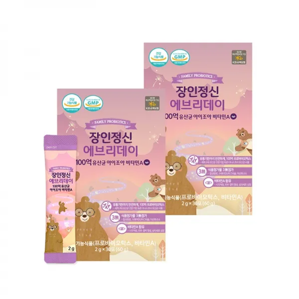 장인정신에브리데이 장인정신 에브리데이 100억 유산균 비타민A (30포) 2박스, 30포