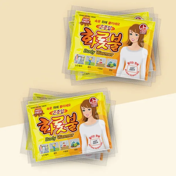 19년생산 국산 온종일화롯불 붙이는 파스형 몸난로 길냥이 패치형 핫팩, 30매
