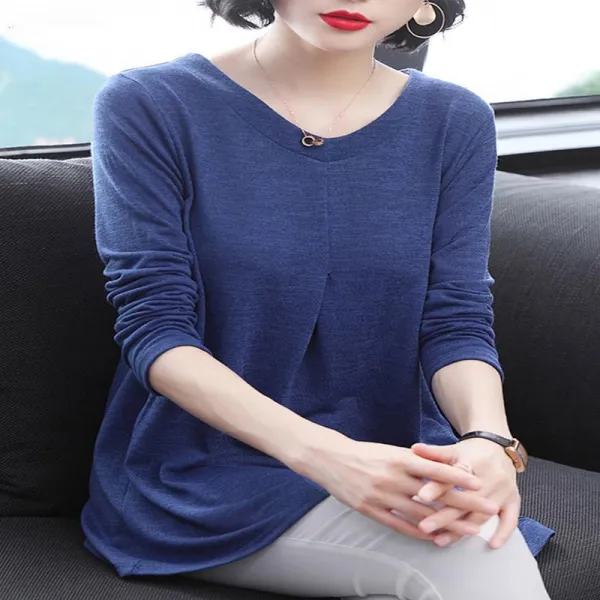빅피플 SA2020 중년여성 가을 빅사이즈 티셔츠 엄마옷 긴팔
