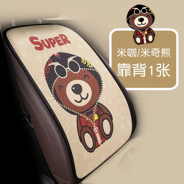 Feb.09 363번 사계절용으로 캐릭터 차량용 방석 네티즌 빨간 단 3종 세트 러블리 여신풍 의자 시트 뒷좌석이다.z 미 키 곰 / 미 키 카페. 단독 등받이 1 장.