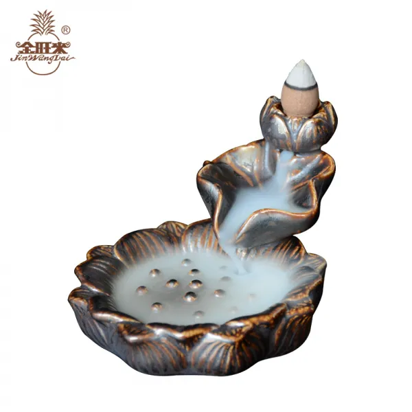 금왕래 향로 도자기 향로탑 향로 연꽃 모양