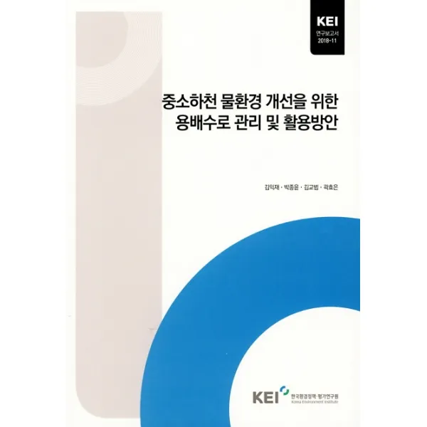 중소하천 물환경 개선을 위한 용배수로 관리 및 활용방안, 한국환경정책평가연구원