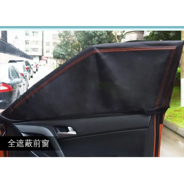 자동차 사창방지 모기장 자동차용 커튼카 망 자성천창 캠핑 자율주행 장비, 실크 앞한쌍