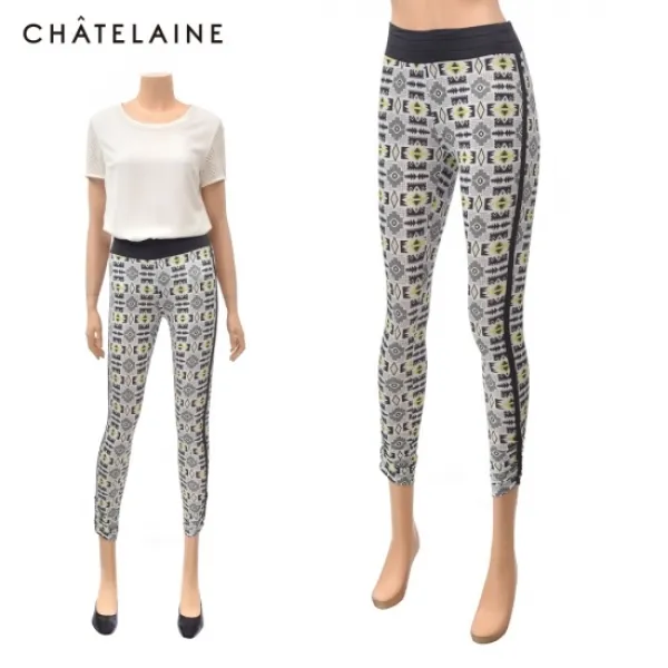 샤트렌 기하학패턴 레깅스팬츠_v3k3