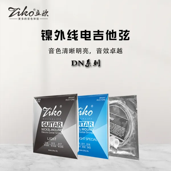 전기기타줄 정부측 권한을 부여함 ZIKO 세우다 유럽 스테인리스 스틸 009 상세하고 분명하다 선명한 부품, 010