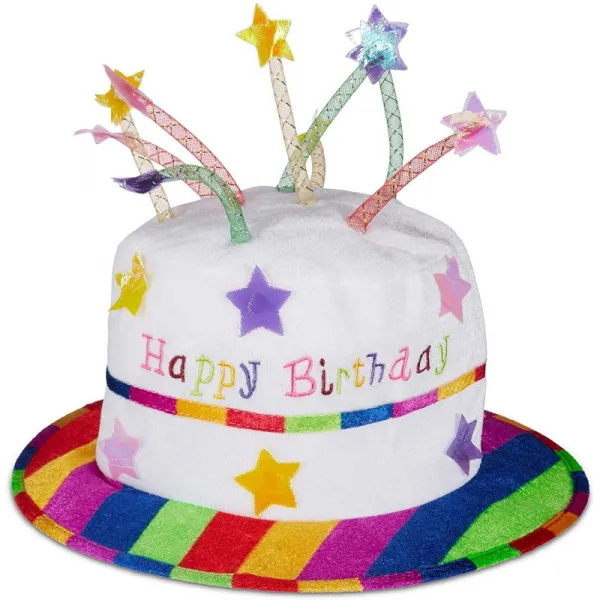 릴렉스데이 유니섹스' '성인 생일 모자 케이크 촛불과 생일 모자 파티 모자 생일 케이크 탄원 모자 파