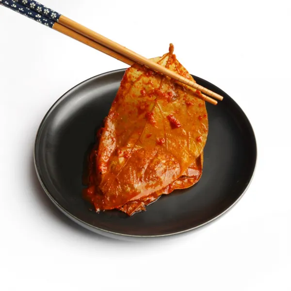 [찬반찬] 콩잎장아찌 국산100% 콩잎 콩잎김치 삭힌콩잎 단풍콩잎 양념콩잎 콩잎반찬, 양념콩잎 500g, 1개