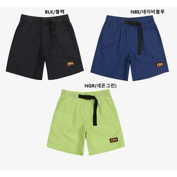 [갤러리아] 휠라(FILA)FILA [남 여공용] *NEW* 레귤러핏 로고 패치 벨트형 쇼츠 - FS2TRC2132X