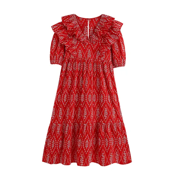 펀칭 프릴드레스 자바깥양반주이주이루 여성의류 수출함 잔품 거물급 주문서 단