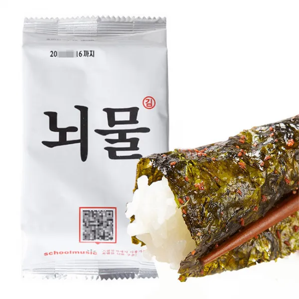 스쿨뮤직 기획상품 뇌물김, 1박스(72개) 추가금
