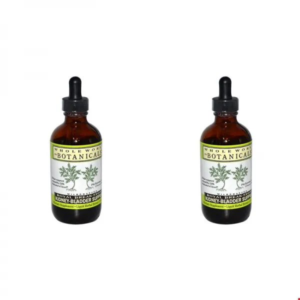 홀 월드 보타니칼 로얄 브레이크 스톤 신장-방광 개선 4 oz (118 ml), 2개묶음, 1