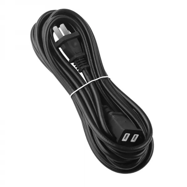 부스터몰 충전콘센트 전동차 이극 배선판 두 번 꽂다 선풍기 전원코드 롱 라인, 블랙 굵게 1메터