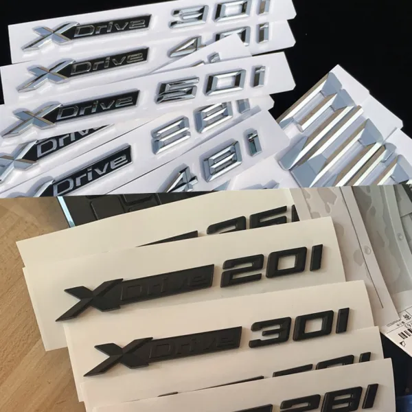 Bmw X1x3x5x6x7 배출량표 Xdrive40i20i 뒤 글자 표찰
