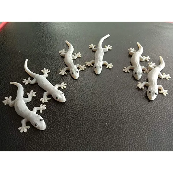 고무 도마뱀 6Pcs 리얼리즘 가짜 파충류 장난감 동물상 프랭크 조크 프로포즈 개그 파티, 상세페이지 참조
