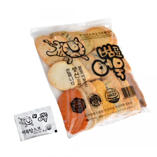 범표 부산 어묵 모듬 수제 찐 밀가루없는 어묵 18종(900g) - 밀가루제로