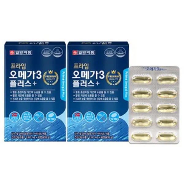 혈행개선제 기억력감퇴 정제어유오메가3 30캡슐x2박스, 2박스, 30캡슐