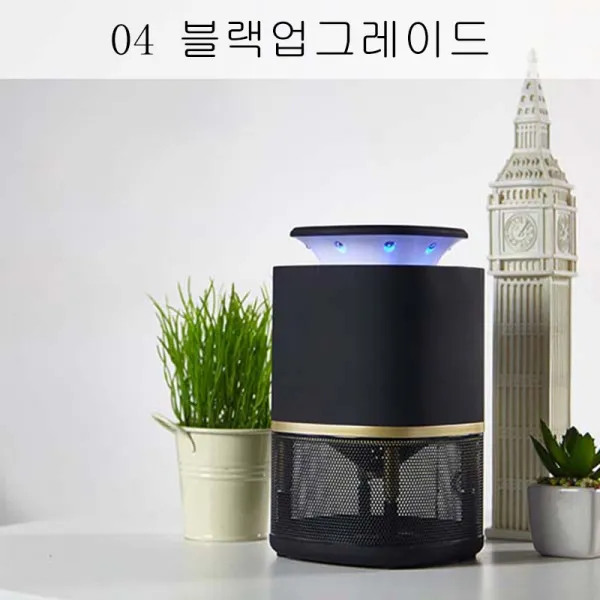 뉴타임즈4 모기퇴치등 복사없이 조용한 소리로 임신부 영아 모기퇴치기 빛이 매개체 모기 쫓아내는 신기 실내식당XT24 A22, 04 블랙업그레이드