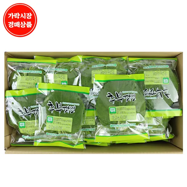 [맛다름] GAP 추부깻잎 30장*40봉/BOX, 40봉