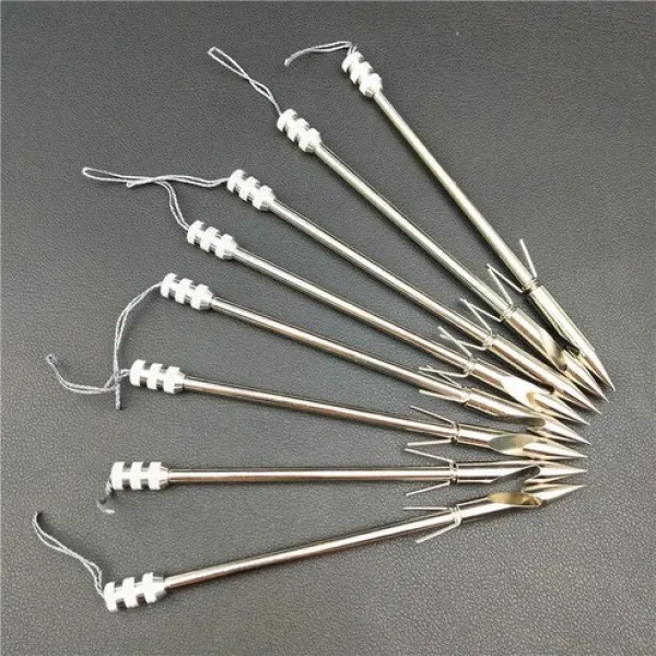 인박카 10 pcs/20 pcs 낚시 비행 상어 발사체 강철 투석기 slingshot 활 사냥 물고기 다트, 20pcs