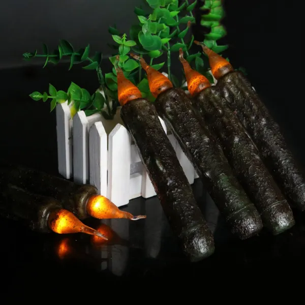 170mm 빈티지 LED 테이퍼 촛불 Flameless 촛불 결혼식 제안 발렌타인 데이 장식, 단일상품