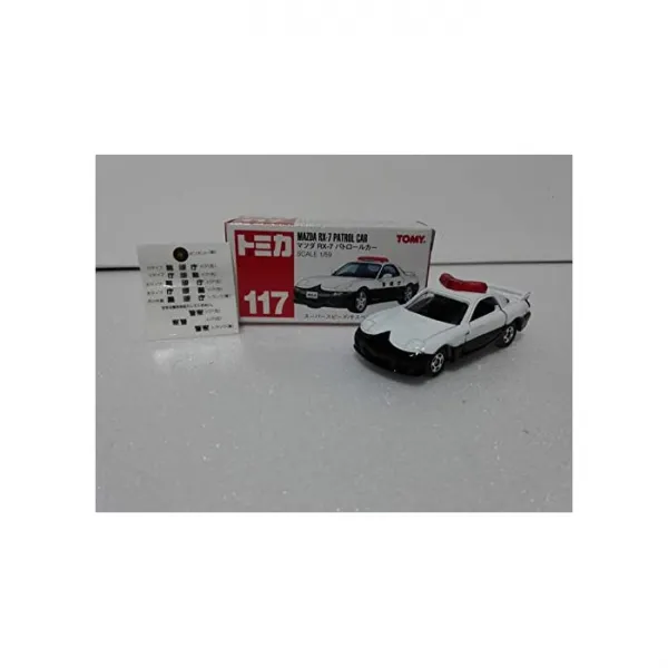 다카라 토미 (TAKARA TOMY) 절판 토미카 №117 마쓰다 RX-7 순찰차 레드 장기 보관 신품 미친 미니 서클 케이스 포함 아마
