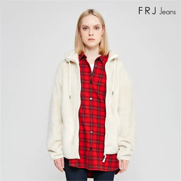 FRJ 유니 밍크보아 후드 짚업 F98U TS968B