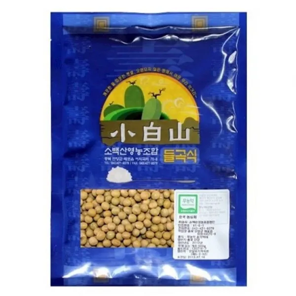 무농-약 백태 메주콩 -1kg 검정쌀 잡곡 찰현미 보리 수수 흑미, 1개
