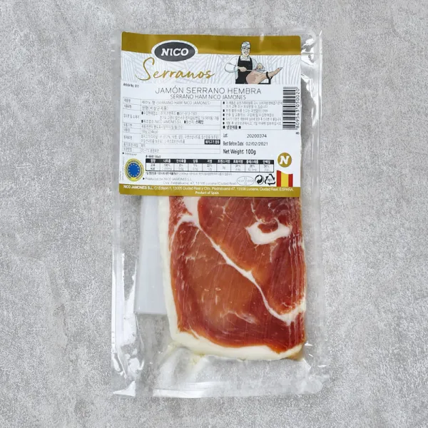[메가마트]니코 하몽 세라노 슬라이스 100g, 1개
