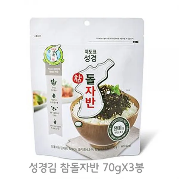 N_6DDB53 성경김 참돌자반 70gX3봉, 누리피너클 1
