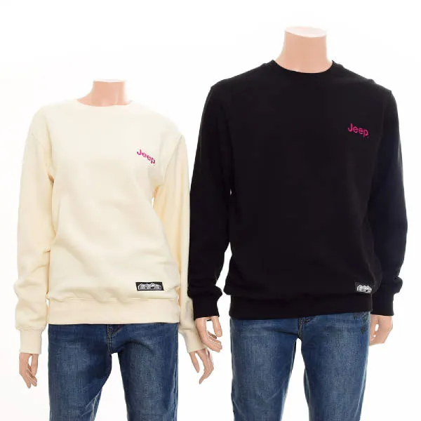 [현대백화점][JEEP] 지프 GKTSU853 소매 마운틴 로고 맨투맨 티셔츠