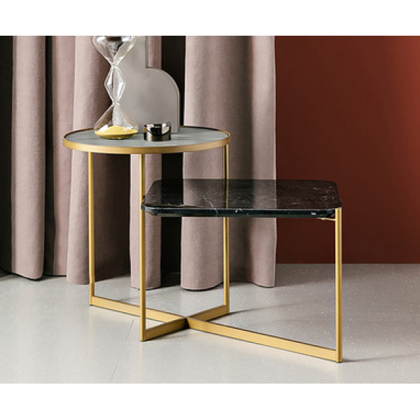 Mar.23 95번 북유럽의 몇 각 몇 작은 티탁의 미니멀한 소파 옆 테이블 강화유리의 가벼운 구매력 Ins 이중 창의원테이블z 혁신 금 골 드 컬 렉 션 추가 구 매 앞 당 겨 발송