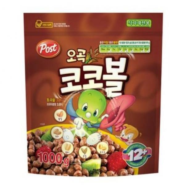 포스트 오곡 코코볼 시리얼, 1000g, 8개