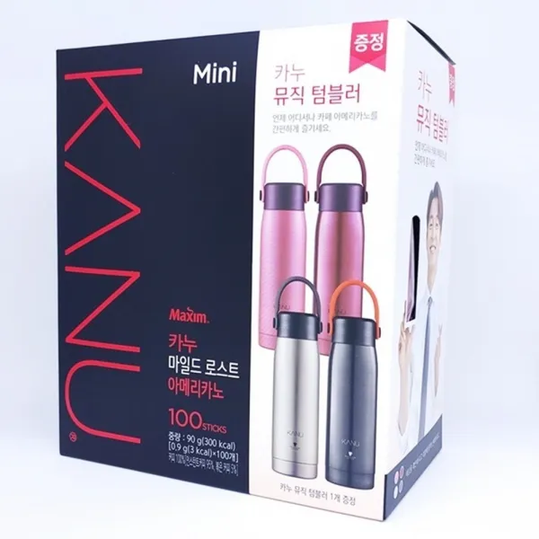 맥심 카누 마일드 로스트 아메리카노 미니 100T+뮤직 텀블러 인스턴트원두커피