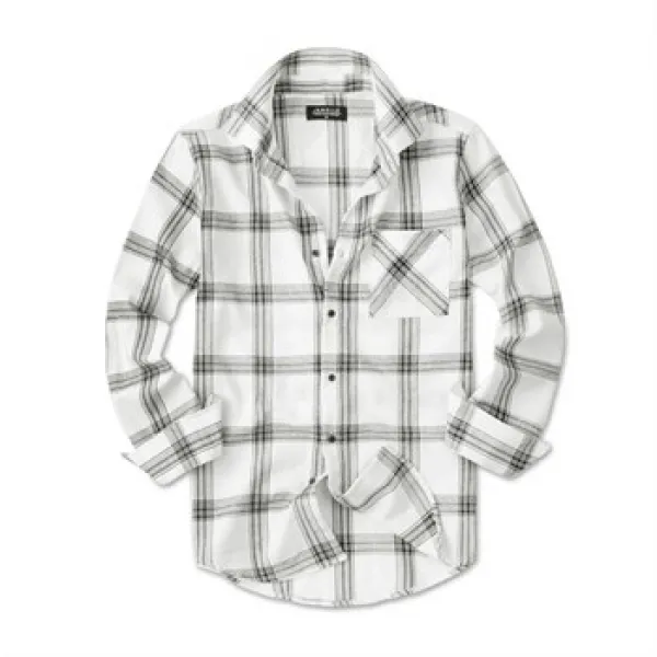 제이앤몰스 기모 캐주얼 체크 남성 남자 긴팔 셔츠 남방 M255