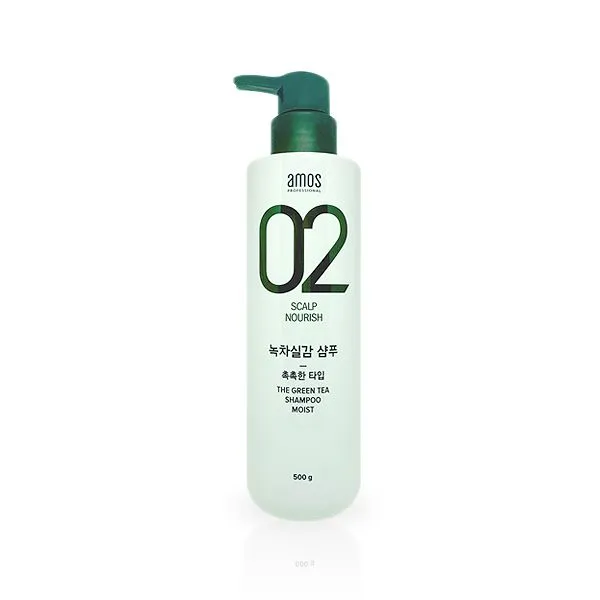 아모스 녹차실감 중건성(촉촉한타입)샴푸500ml 2개, 500g, 3개