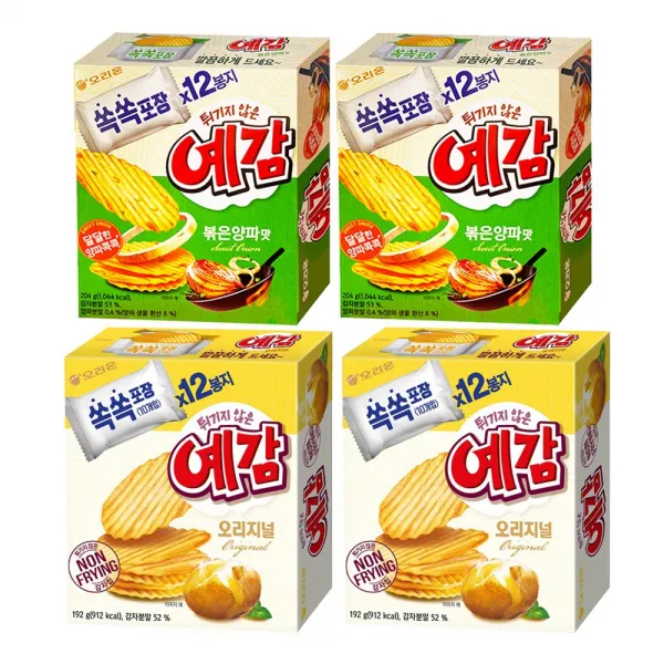 오리온 예감 오리지널 192gx2개+볶음양파맛 204gx2개[총4개] 무료배송, 1set