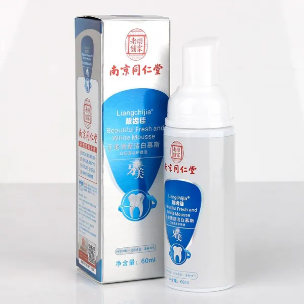 려치아 (Liangchijia) 남경 동인당아미징니 가티리잘 치약 치약치아 구강관리 상큼한 입술 결백무스 한병, 단일상품