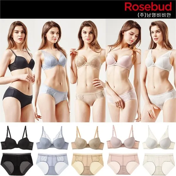 비비안 로즈버드 남영 비비안 더블윙 라이트 노와이어 보증 브라팬티세트 10종