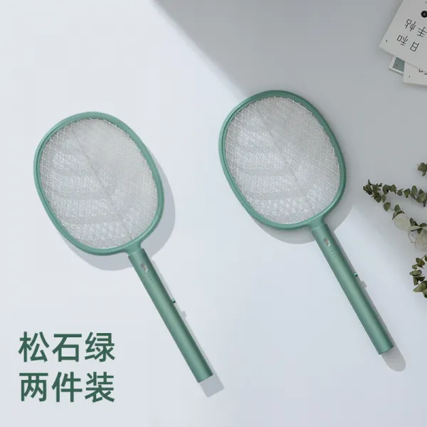 범투셀러 전기모기채 충전 양식 가정용 초강력 파리채 전기모기박자기 강력함 2in1 신기 송석 그린 _송석 그린 홈 룩 주