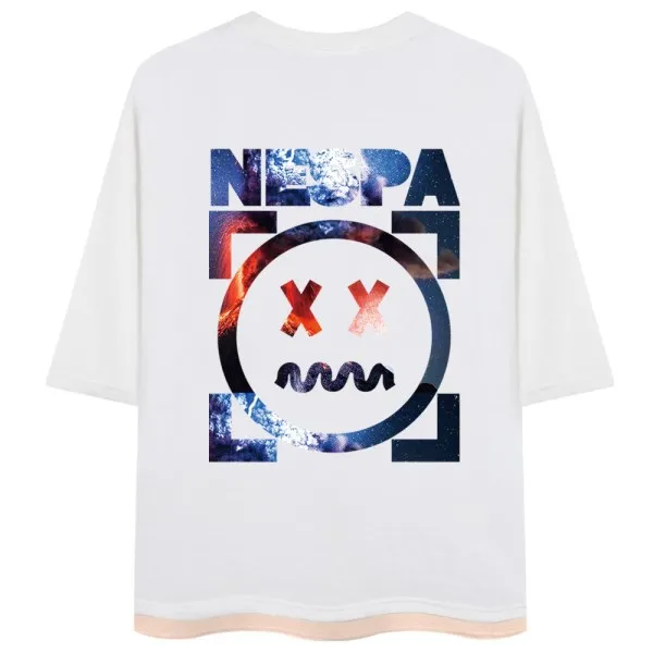 네스파 화산괄호 7부 반팔티 여름 빅사이즈 남자여성