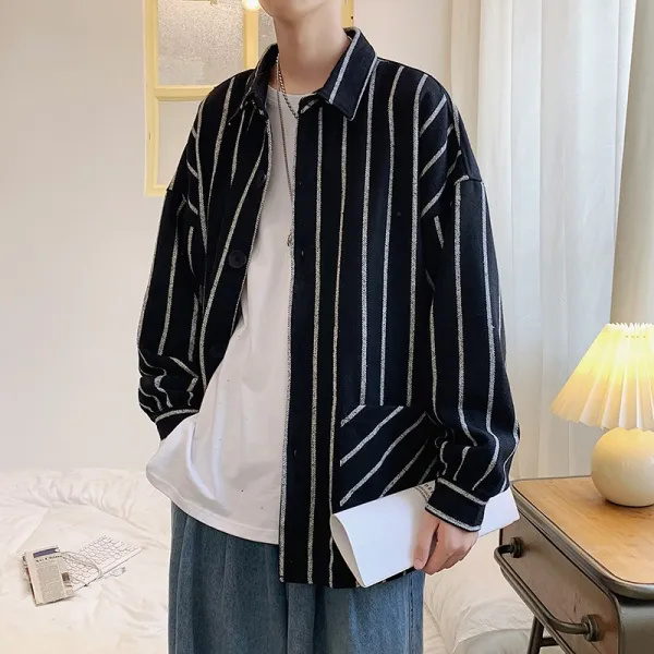 블랙야상점퍼 문한하다 코디 겨울 가을 세로 골지 오버핏셔츠 재킷 모직 코트 트렌드 3860973325
