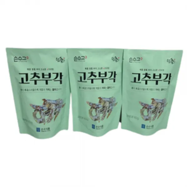손수식품 손수고 고추부각, 60g, 24개