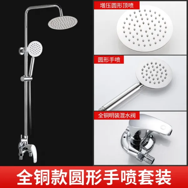 노출이 없는 복장 샤워 수도꼭지 욕실 전기열 수기 부품 스위치 공개적으로 관리하다 통용 샤워기 룩 믹스 밸브 냉열, 노출이 없는 복장 구리 원형화 뿌리다
