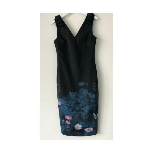 125488 테드베이커 Ted Baker DININA WONDERLAND BOW BODYCON MIDI 드레스 TED SIZE 3 USA 8