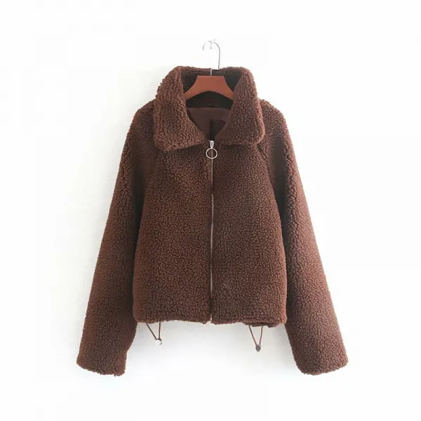 플랜글로벌 여성 양털 후리스 컬러 자켓cth